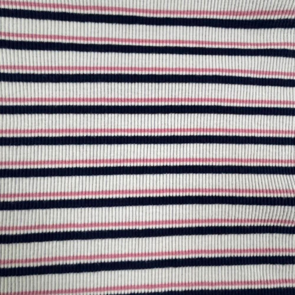 Levi’s Pink Striped Baby Tee Womens XXL Y2K Fitted T-Shirt Skater Aesthetic - Picture 7 of 7